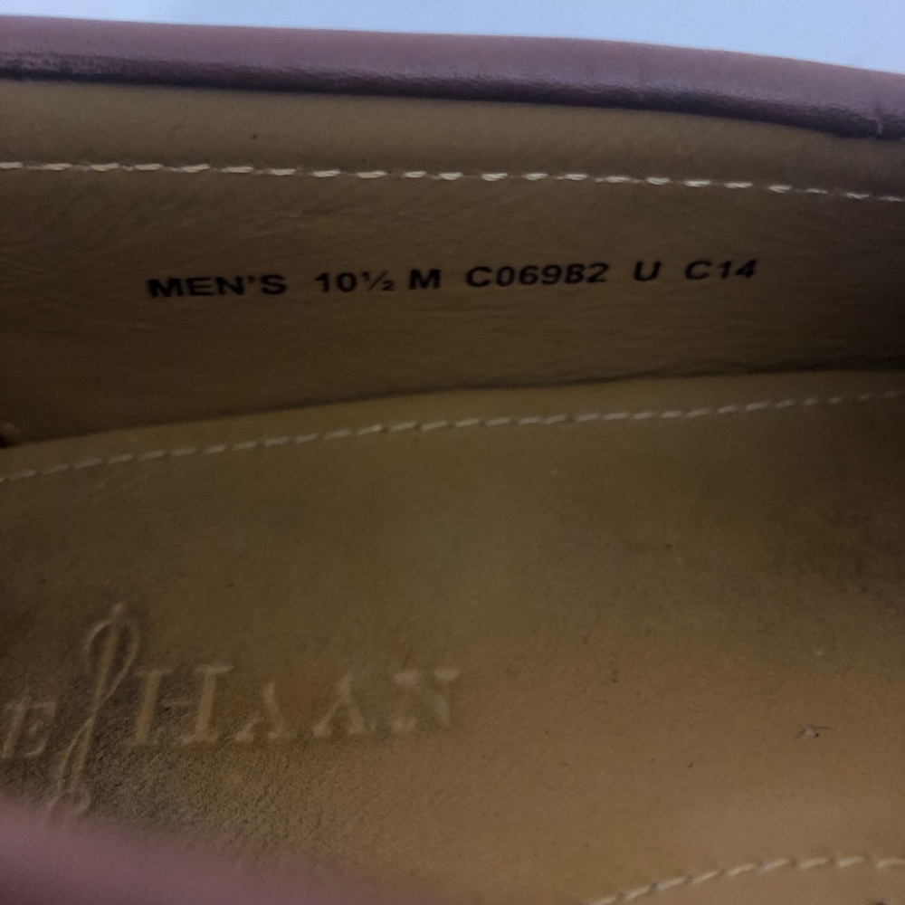 Cole Haan Brown Nike Air Leather Tassel Loafers - Picture 5 of 9